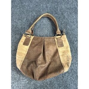 Natural Cork Handbag Made In Portugal  Shoulder Bag Boho Hippie Natural